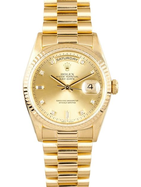 rolex day-date president 118238 36mm champagne index|rolex 36mm day date president.